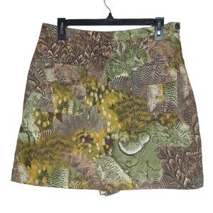 Foxy Huntress womens 10 shorts skirt skort brown green camo pockets cotton blend